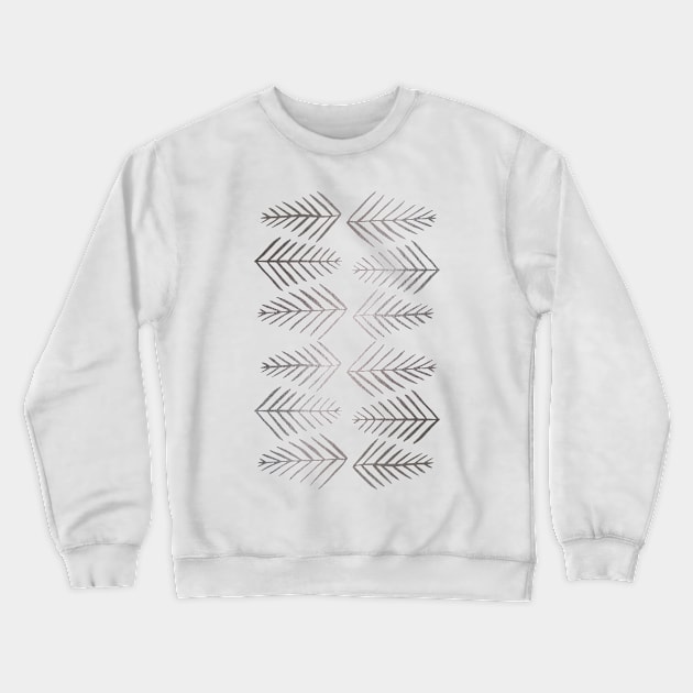 Pine trees - silver Crewneck Sweatshirt by wackapacka